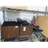 Image 1 : Lot of In/Out Baskets, Office Phones and Fire Extinguisher
