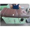 Image 1 : Bakelite Handle Style Mint Green Brown Leather Cushion Exam Table