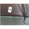 Image 2 : Bakelite Handle Style Mint Green Brown Leather Cushion Exam Table