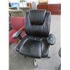 Image 1 : Black Leather Office Chair