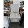 Image 1 : 5-Stackable Grey Office Chairs - 5 X $