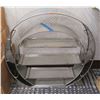 Image 1 : Qty 2 Round Metal Display Shelving Units 25" & 30"H