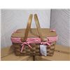 Image 2 : Qty 2 Picnic Time 350-01-300 Woven Kansas Baskets w/ Handles, New ($140 total retail)