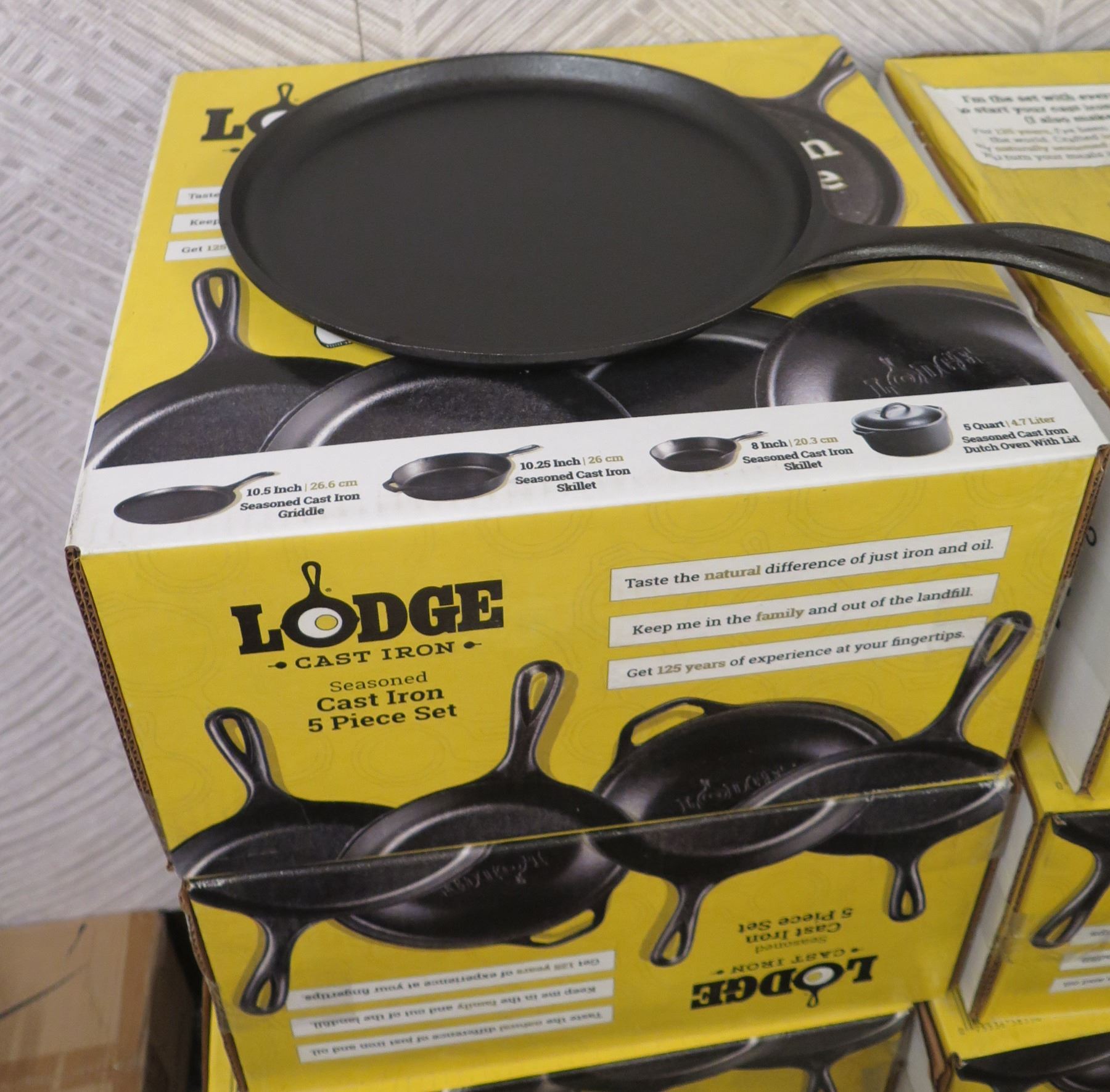 Lodge Cast Iron Cookware Set - 5 Piece