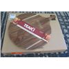 Image 1 : Qty 4 Teak Haus 909 Small Atlas Pizza Serving Boards 14" Dia, New in Box ($36 retail each)