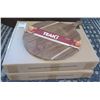 Image 1 : Qty 8 Teak Haus 909 Small Atlas Pizza Serving Boards 14" Dia, New in Box ($36 retail each)