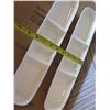 Image 3 : Qty 144 Fortessa DV.70416 White 3 Compartment Canoe Trays 16"x3.5" New in Box