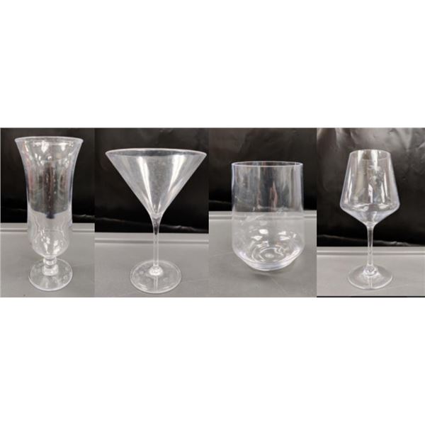 Misc Glassware: 125 Tumblers, 104 Wine, 150 Pina Colada & 26 Martini Glasses