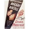 Image 1 : Dark Passage Lauren Bacall signed movie photo
