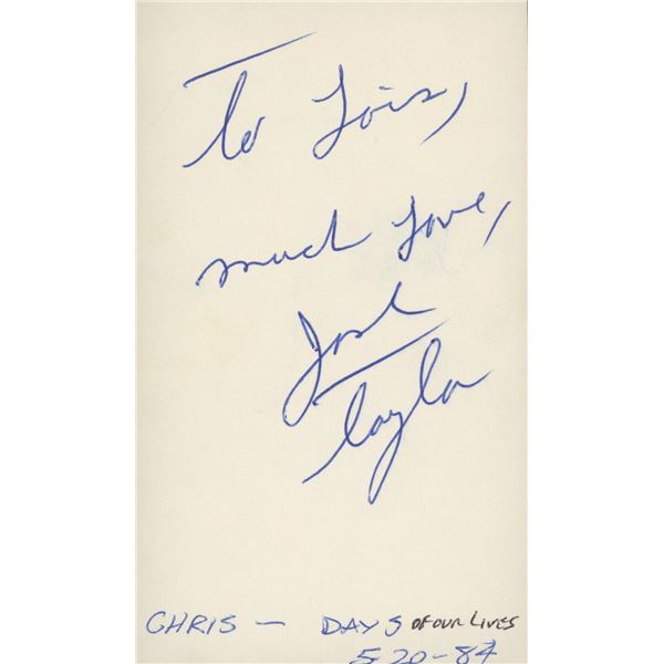 Josh Taylor signed note