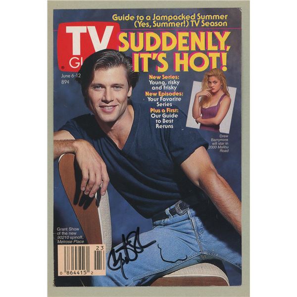 Grant Show signed "Melrose Place" TV Guide cover