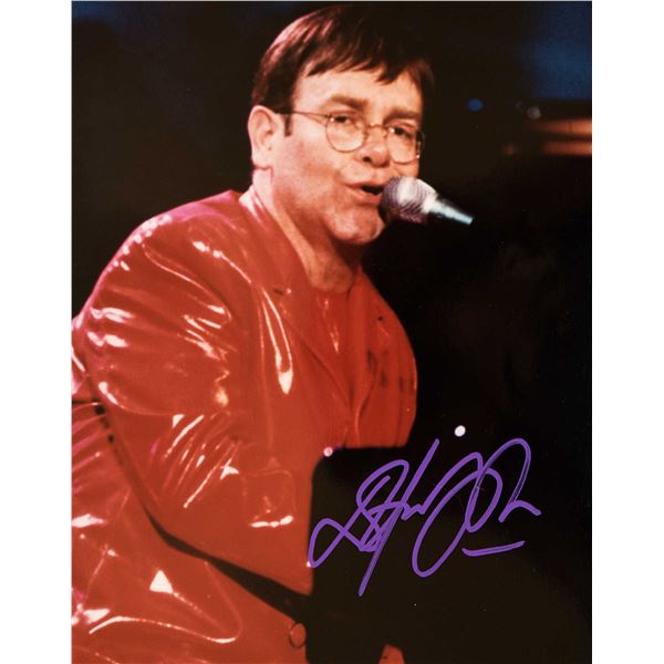 Elton John signed promo photo