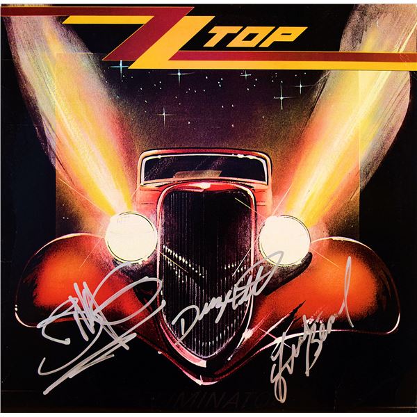 ZZ Top signed Eliminator album