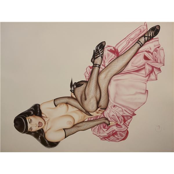 Bettie Paige Olivia De Beradinis facsimile signed print