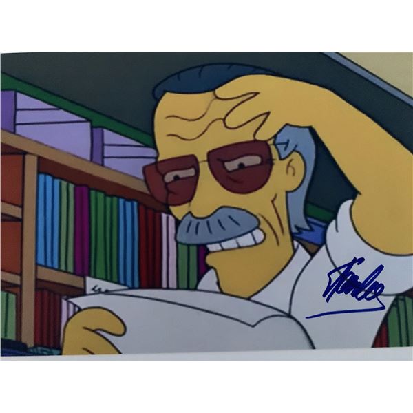 The Simpsons Stan Lee signed photo