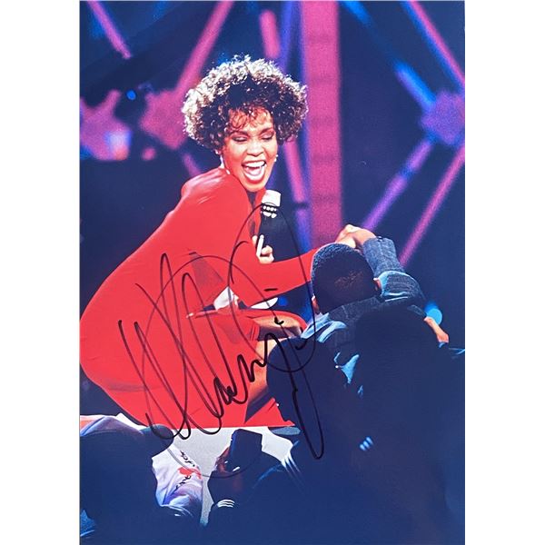Whitney Houston signed photo