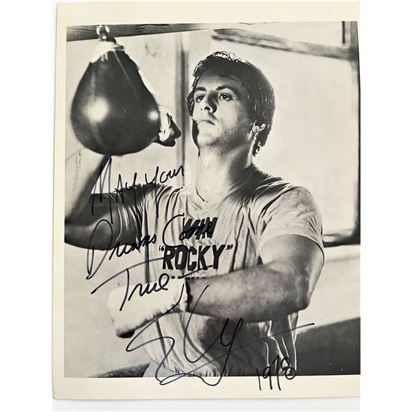 Rocky Sylvester Stallone signed movie photo
