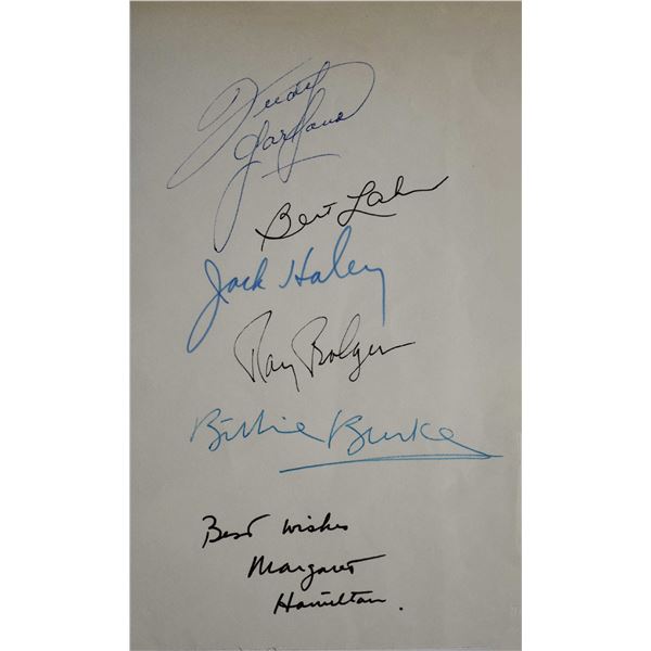 The Wizard of Oz signature slip