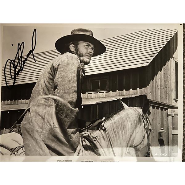 Clint Eastwood signed movie photo