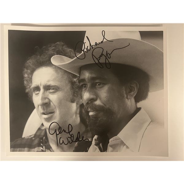 Richard Pryor and Gene Wilder signed photo