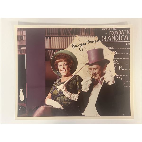 Batman Burgess Meredith signed photo