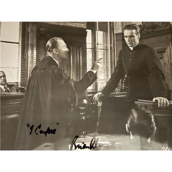 I Confess Brian Aherne signed movie photo
