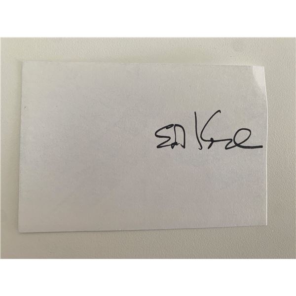 Mayor Ed Koch signature cut