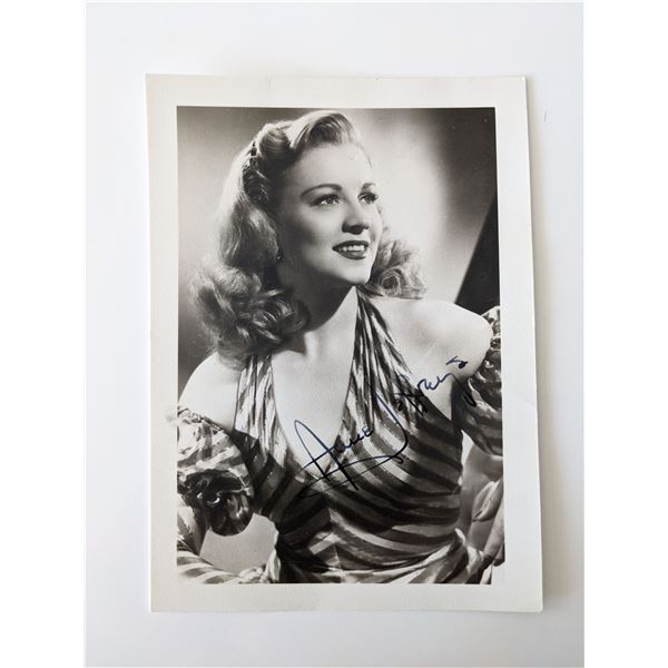 Anne Jeffreys Signed Photo