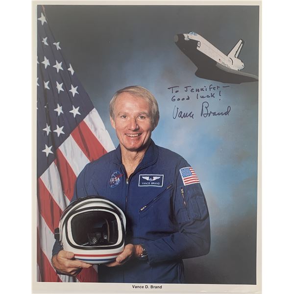 Astronaut Vance Brand signed photo
