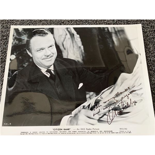 Citizen Kane 1941 Orson Welles signed movie photo