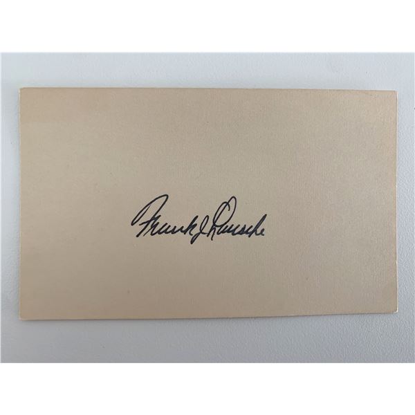 Frank J. Lausche original signature