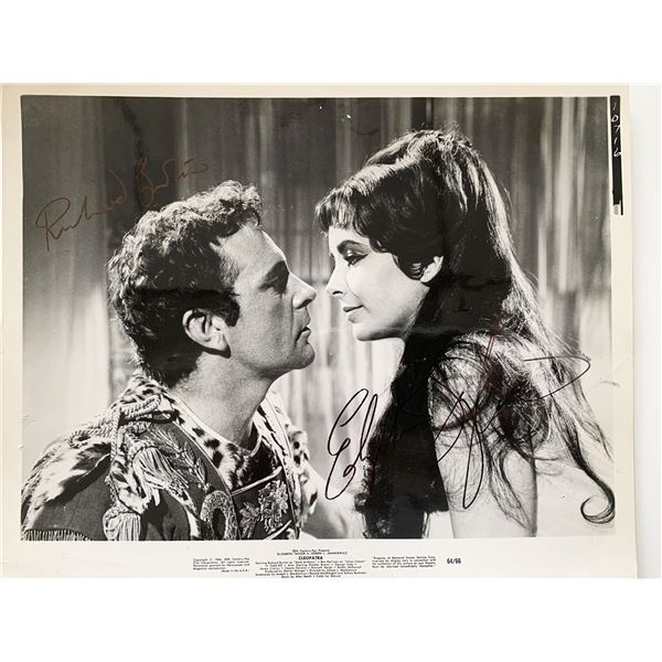 Cleopatra Richard Burton and Elizabeth Taylor signed movie photo