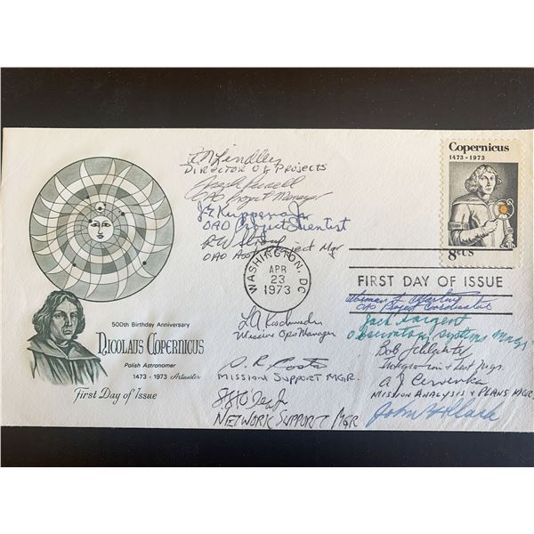 Copernicus Launch Goddard Team signed first day cover