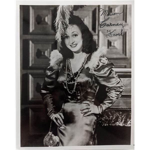 Marion Carney Frost Signed Photo