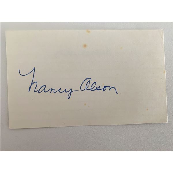 Sunset Blvd Nancy Olson original signature