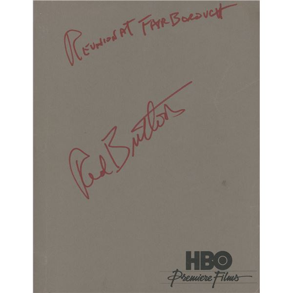Red Buttons signed "Reunion at Fairborough" script