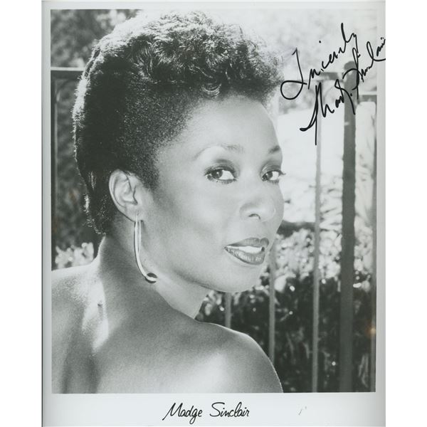 Madge Sinclair signed photo