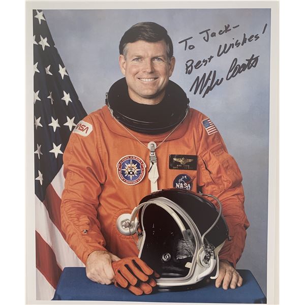 Astronaut Mike Coats signed photo