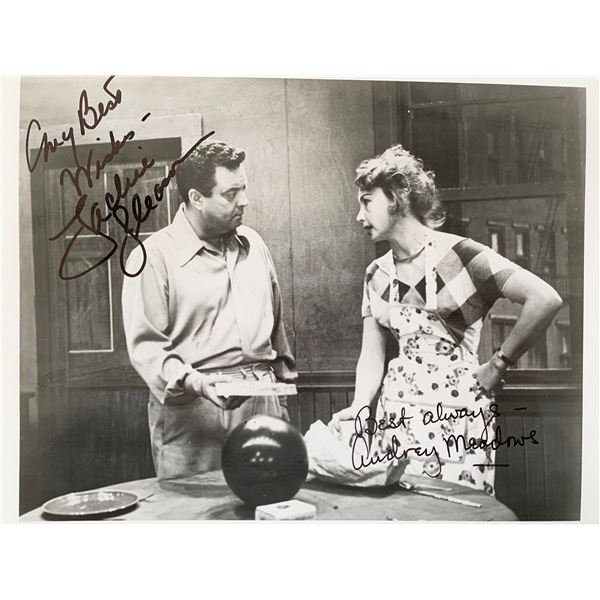 The Honeymooners Jackie Gleason and Audrey Meadows signed photo