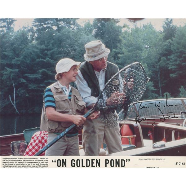 Henry Fonda signed "On Golden Pond" movie photo