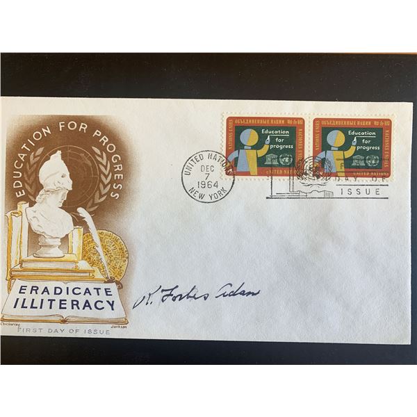 Ronald Forbes Adam signed first day cover