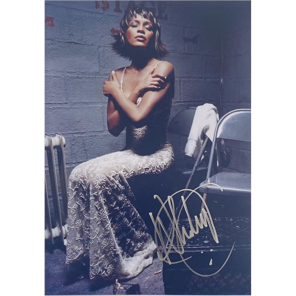 Whitney Houston signed photo