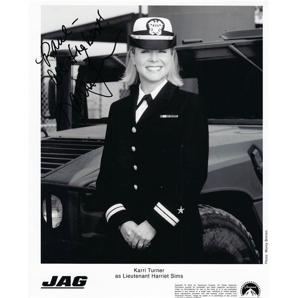 JAG Karri Turner signed photo