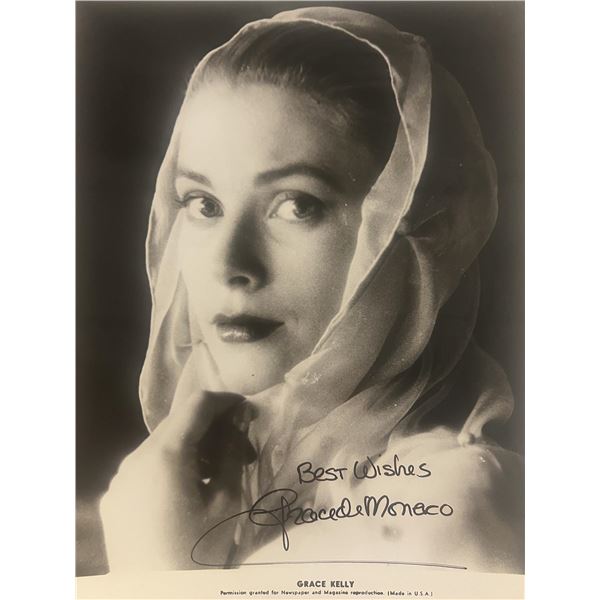 Princess Grace Kelly signed photo