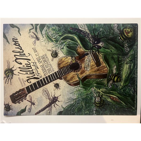 Willie Nelson & Family The Filmore concert poster