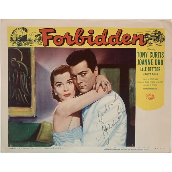 Forbidden Joanne Dru signed lobby card