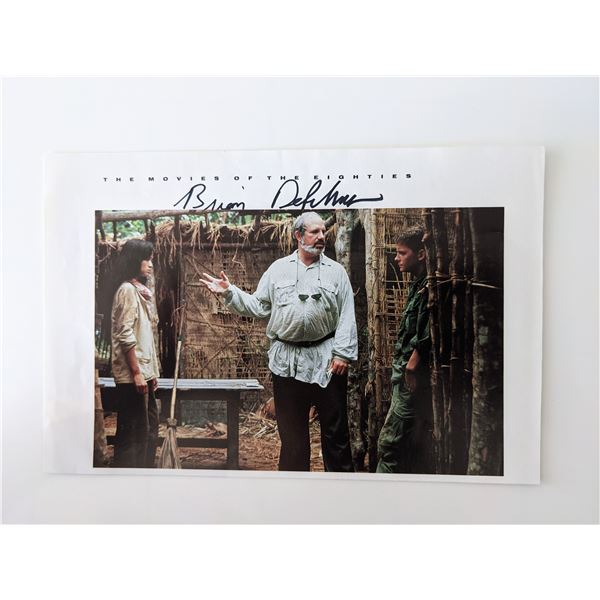 Casualties of War Brian de Palma signed movie photo