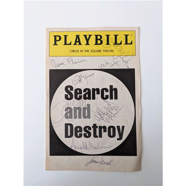 Search And Destroy Cast Signed Playbill