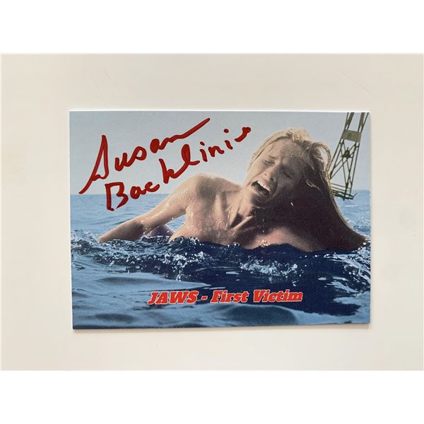 Jaws Susan Backlinie signed movie postcard