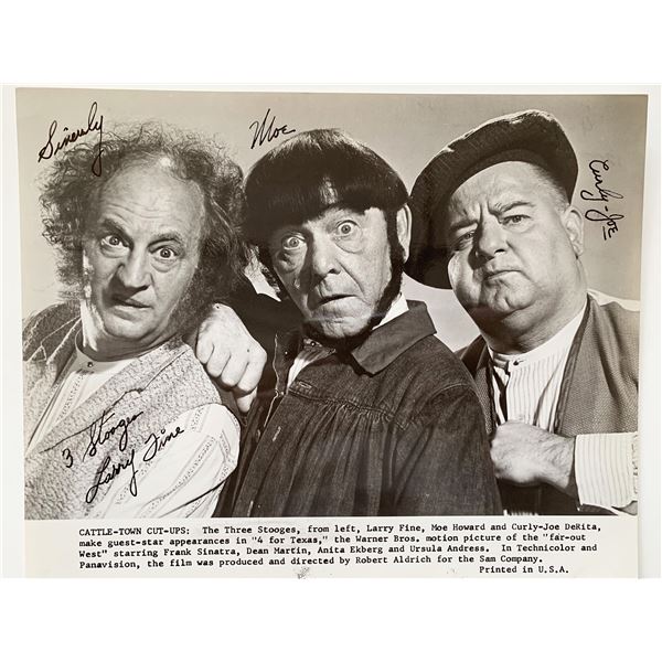 The Three Stooges signed photo
